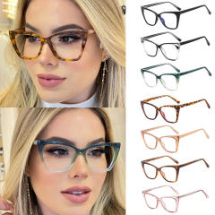 INS popular cat eye shape blue light reading glasses