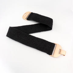 Summer straw design elastic corset belt for women