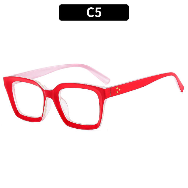 Occident fashion square rim reading glasses