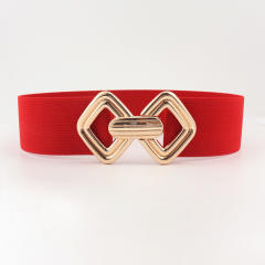Metal buckle easy match elastic women corset belt