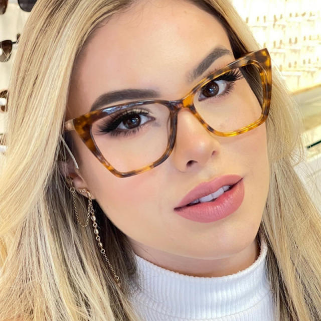 INS popular cat eye shape blue light reading glasses