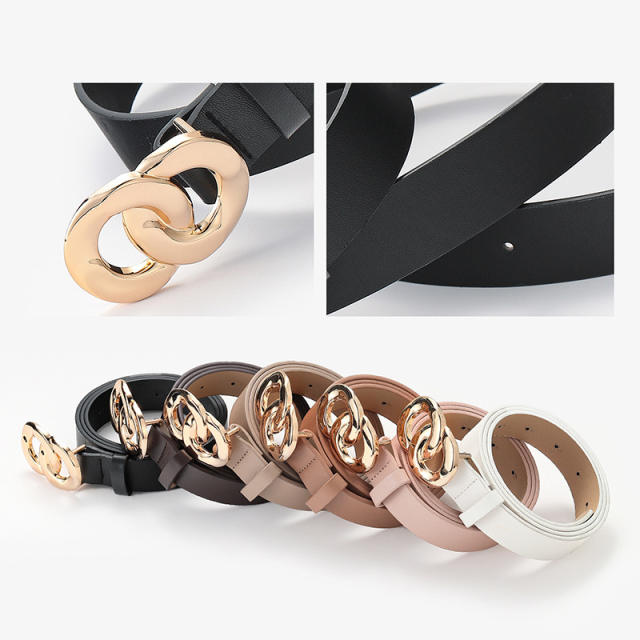 Fashionable chain design buckle belt