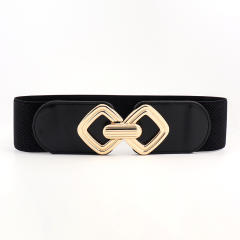 Metal buckle easy match elastic women corset belt