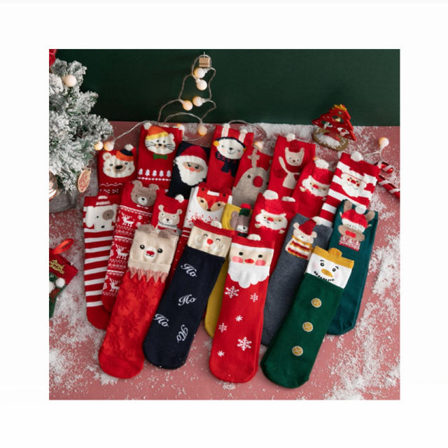 4pcs set gift box setting christmas socks
