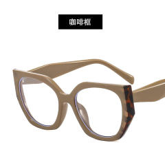 Occident fashion color matching cat eye shape reading glasses