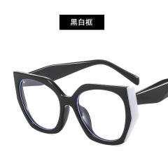 Occident fashion color matching cat eye shape reading glasses