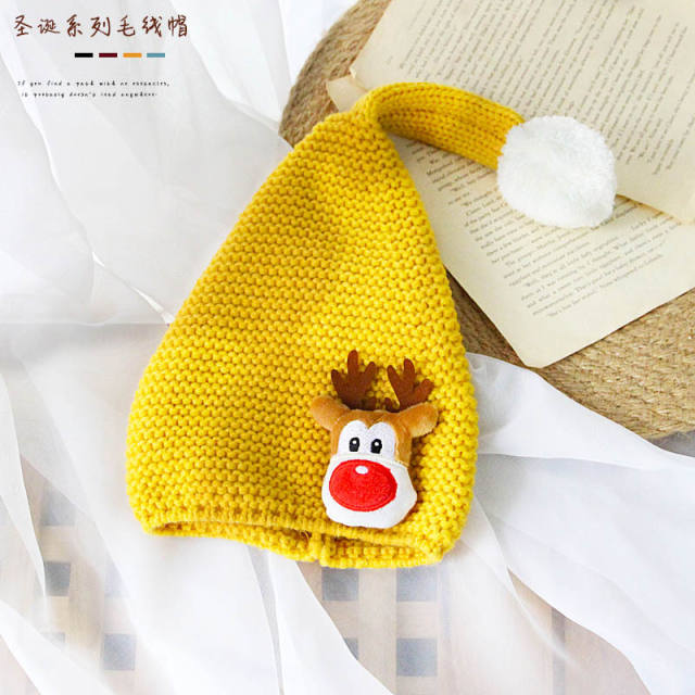 Winter design christmas series knitted cap for kids