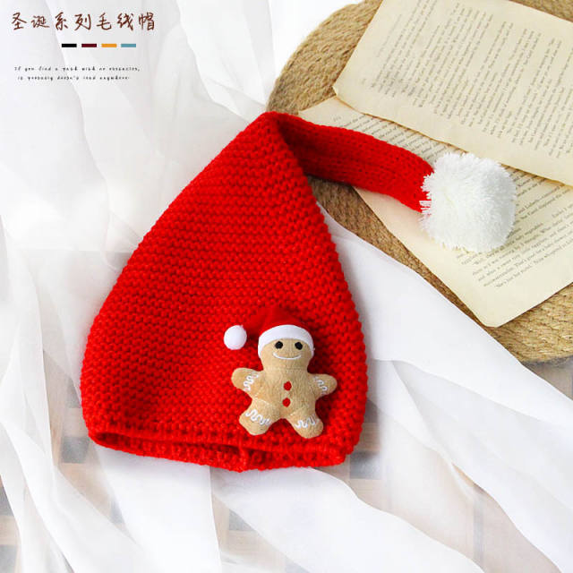 Winter design christmas series knitted cap for kids