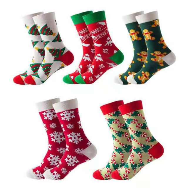 Korean fashion cute coral fleece christmas socks