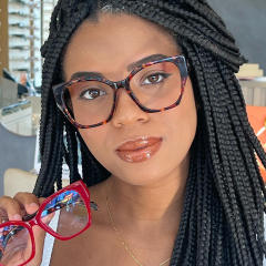 Occident fashion color matching cat eye shape reading glasses