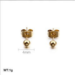 Easy match ball shape stainless steel earrings