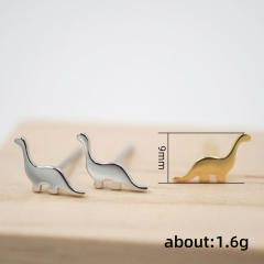 Funny dinosaur mini studs earrings