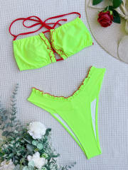Sexy green color bikini