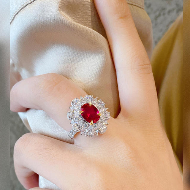 Luxury ruby statement rings
