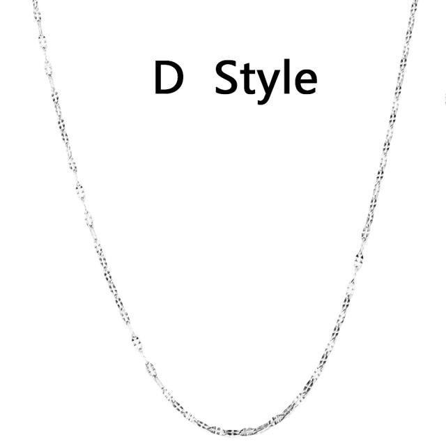 Delicate dainty stainless steel necklace