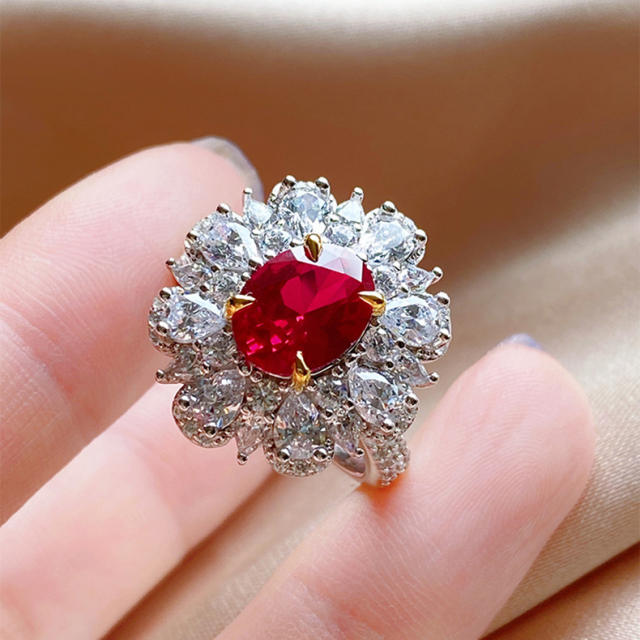 Luxury ruby statement rings