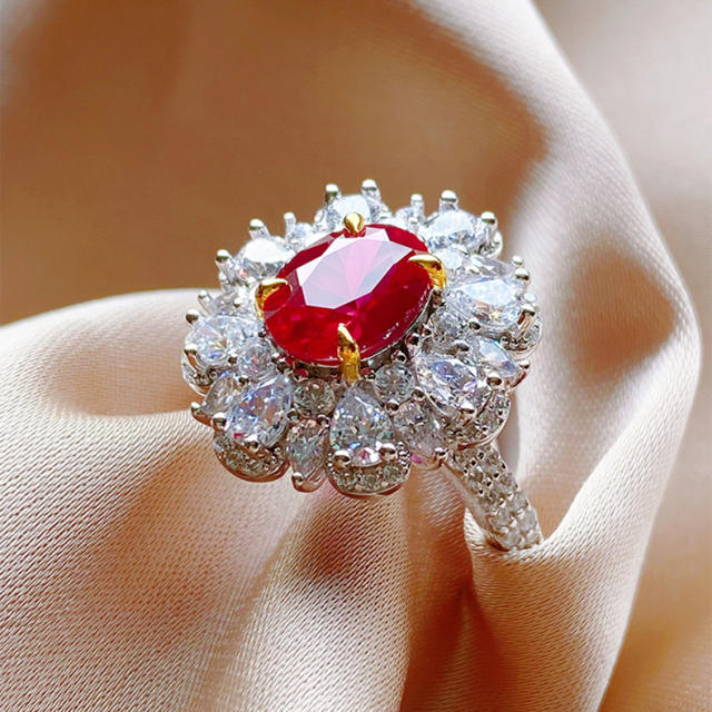 Luxury ruby statement rings