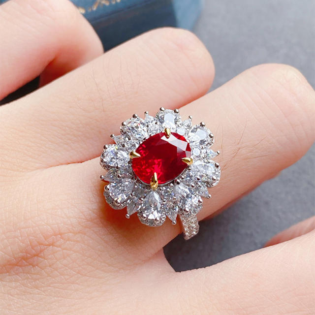 Luxury ruby statement rings