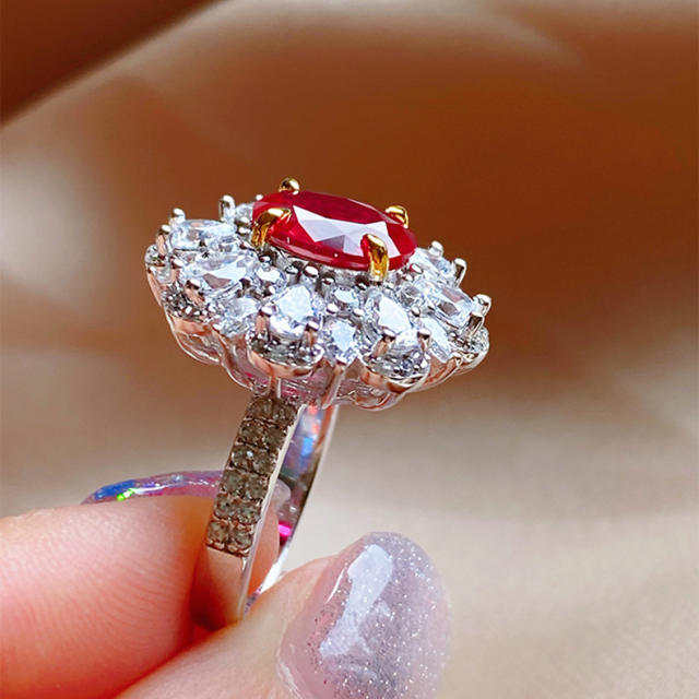 Luxury ruby statement rings