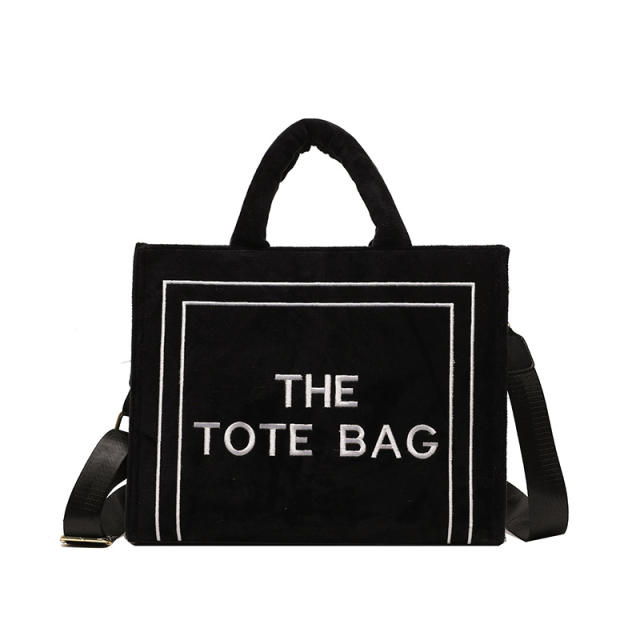 Winter design the tote bag letter large capacity handbag