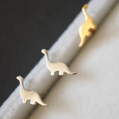 Funny dinosaur mini studs earrings
