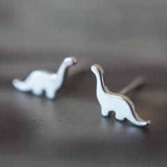 Funny dinosaur mini studs earrings