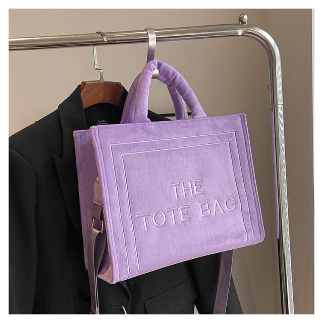Winter design the tote bag letter large capacity handbag