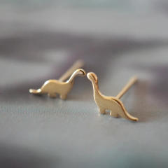 Funny dinosaur mini studs earrings