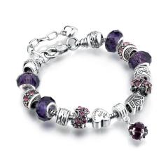 Handmade colorful crystal beads diy bracelet