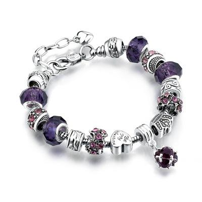 Handmade colorful crystal beads diy bracelet