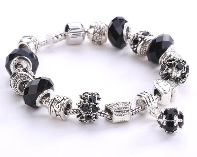Occident fashion classic crystal beads diy bracelet