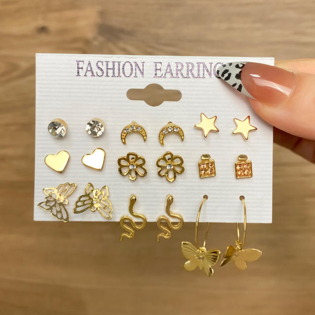 WISH hot sale easy match alloy earrings set