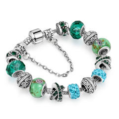 New design 4 color crystal beads diy bracelet