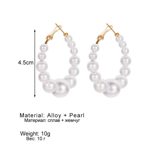 Vintage faux pearl women earrings