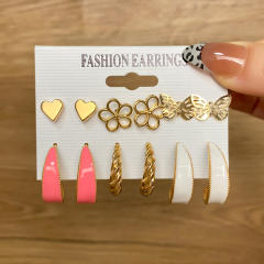 WISH hot sale easy match alloy earrings set