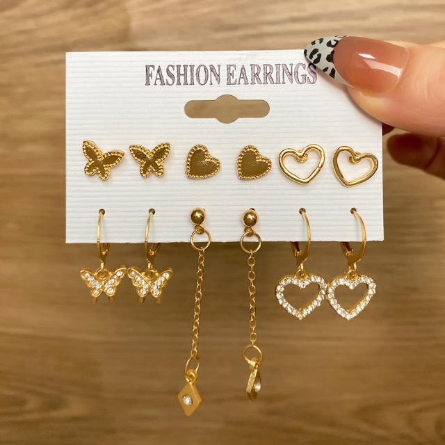 WISH hot sale easy match alloy earrings set