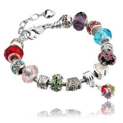 Handmade colorful crystal beads diy bracelet