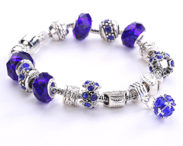 Occident fashion classic crystal beads diy bracelet