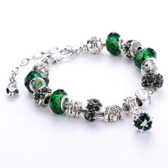 Handmade colorful crystal beads diy bracelet