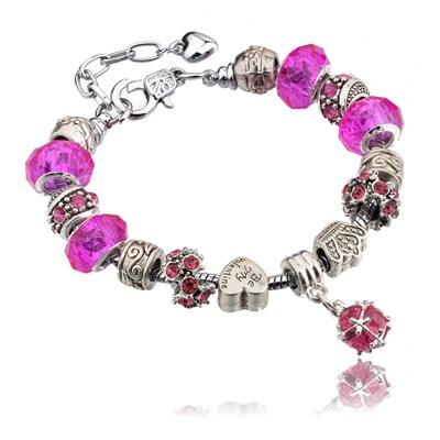Handmade colorful crystal beads diy bracelet
