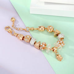 Classic light gold color diy bracelet