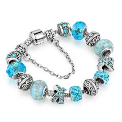New design 4 color crystal beads diy bracelet