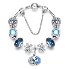 Magic blue color series diy bracelet