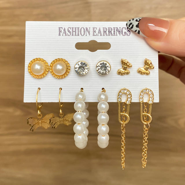 WISH hot sale easy match alloy earrings set