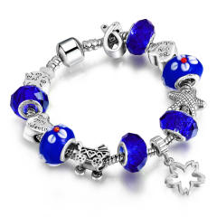 Fashionable color crystal beads diy bracelet