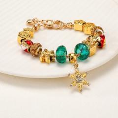 Color enamel christmas series diy bracelet
