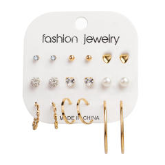 Creative concise arcylic butterfly earrings set
