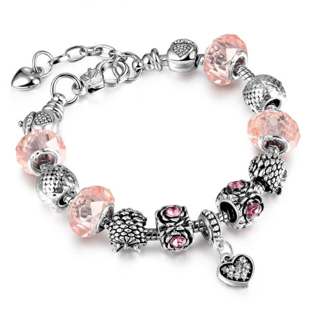 Color crystal beads diy bracelet