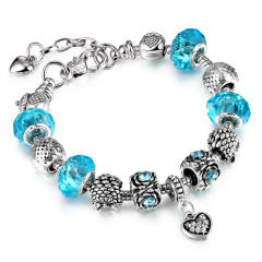 Color crystal beads diy bracelet