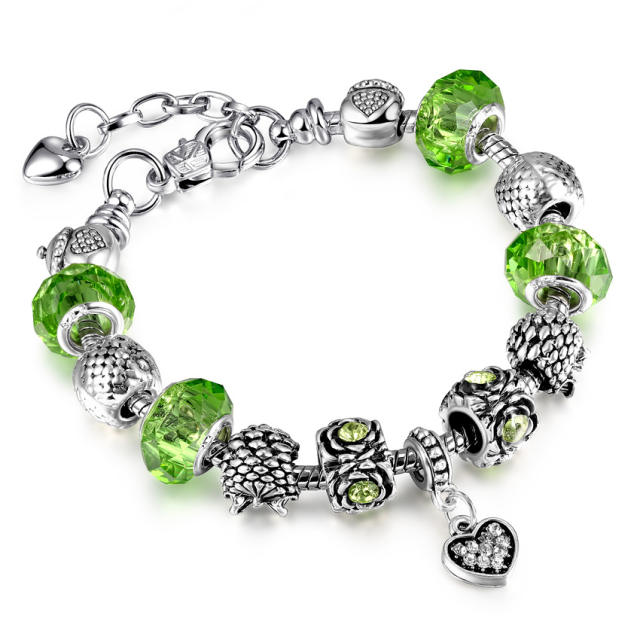 Color crystal beads diy bracelet